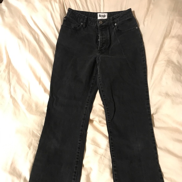 Rouje Black Straight Leg Jeans size 27 French girl denim sezane - Picture 6 of 10